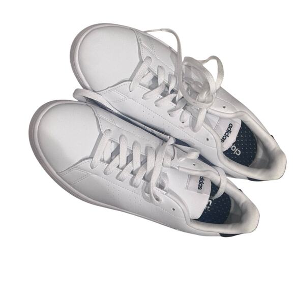 Adidas Men\'s Athletic Essentials Advantage Shoes Leather White Size 9 NWB main image 5